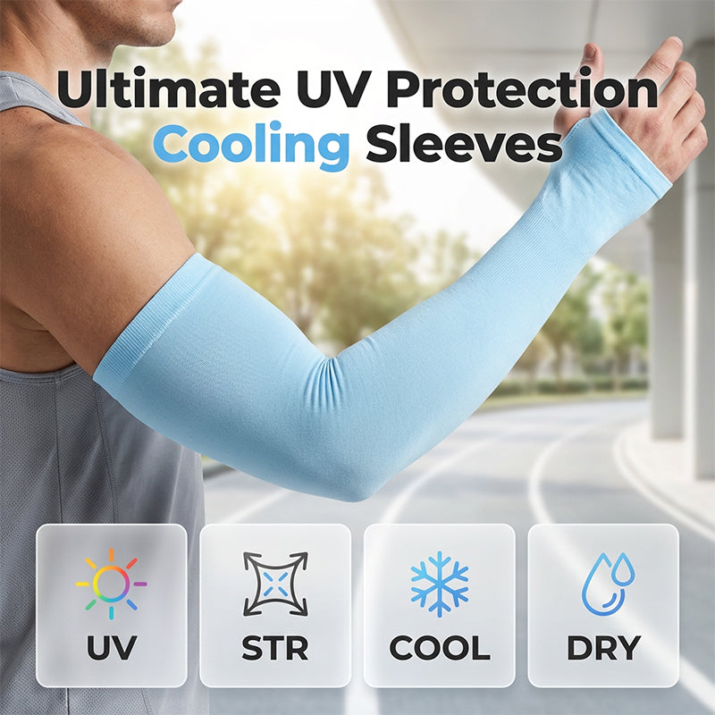 ☀️ BUY 2 GET 1 FREE | Cooling UV Protection Arm Sleeves – Stay Cool &amp; Sun Safe All Summer