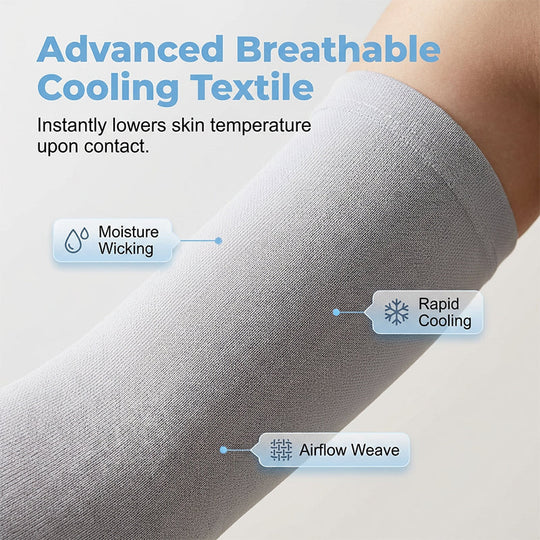 ☀️ BUY 2 GET 1 FREE | Cooling UV Protection Arm Sleeves – Stay Cool &amp; Sun Safe All Summer