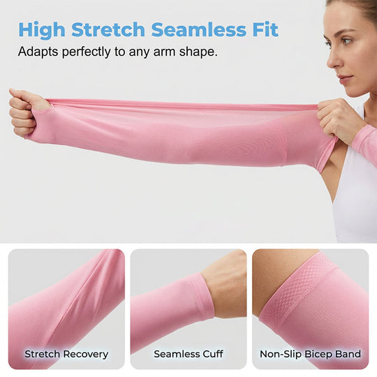 ☀️ BUY 2 GET 1 FREE | Cooling UV Protection Arm Sleeves – Stay Cool &amp; Sun Safe All Summer