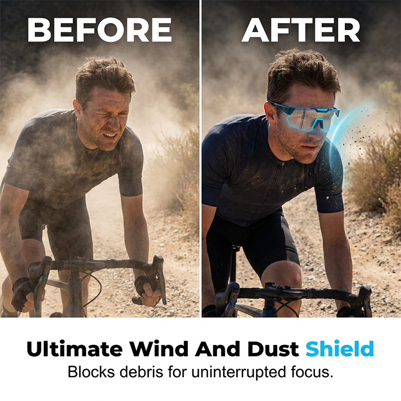 🎉 2026 Sale — Over 27,000 Sold! 🚴 Day &amp; Night Riding Glasses – Wind, Dust &amp; Insect Shield – Featherlight for All-Day Comfort! ✨