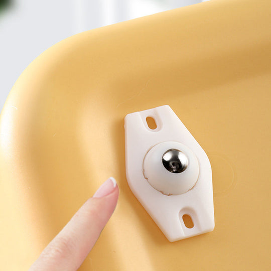 💖 50% OFF TODAY ONLY! 🎁 Universal 360° Rotating Self-Adhesive Wheels Set ✨ Smooth 360° Movement for Bins, Boxes &amp; Furniture