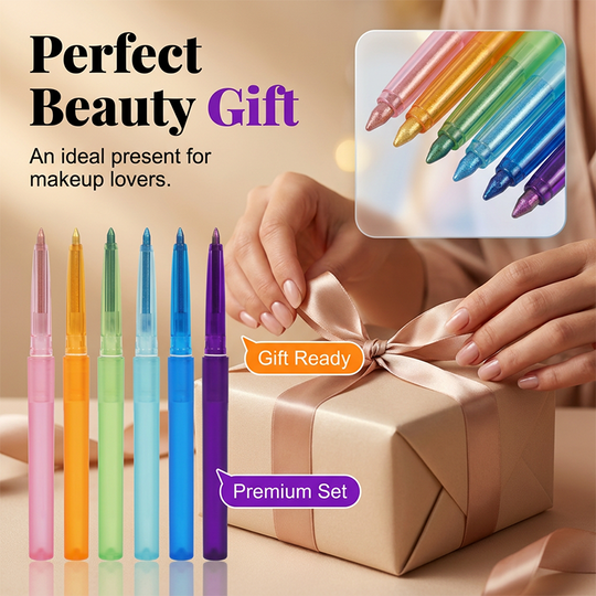 🌈 Mix &amp; Match Your Favorite Shades! ✨ Glitter Eyeshadow Pencil 💖 Waterproof, Smudge-Proof &amp; Long-Lasting