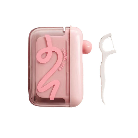 🦷✨Automatic Pop-Up Dental Floss Storage Dispenser，Just Press &amp; Pop, Hygienic Storage. Great Gift For Oral Care Lovers!