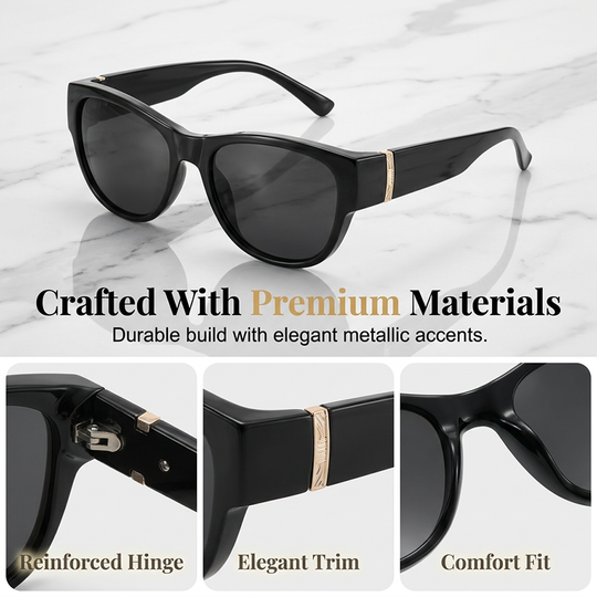 🔥 50% OFF TODAY! 😎 Oversized Fit-Over Sunglasses for Women ✨ Wear Comfortably Over Prescription Glasses