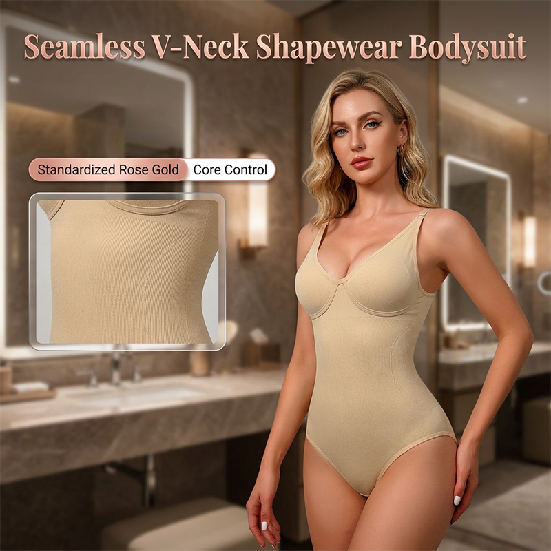 🔥 60% OFF TODAY! ✨ Seamless V-Neck Shapewear Bodysuit for Women 💖 Tummy Control, Waist Sculpting &amp; All-Day Comfort