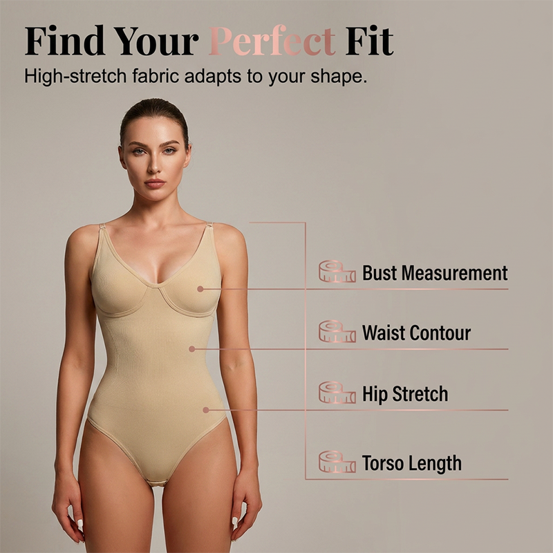 🔥 60% OFF TODAY! ✨ Seamless V-Neck Shapewear Bodysuit for Women 💖 Tummy Control, Waist Sculpting &amp; All-Day Comfort