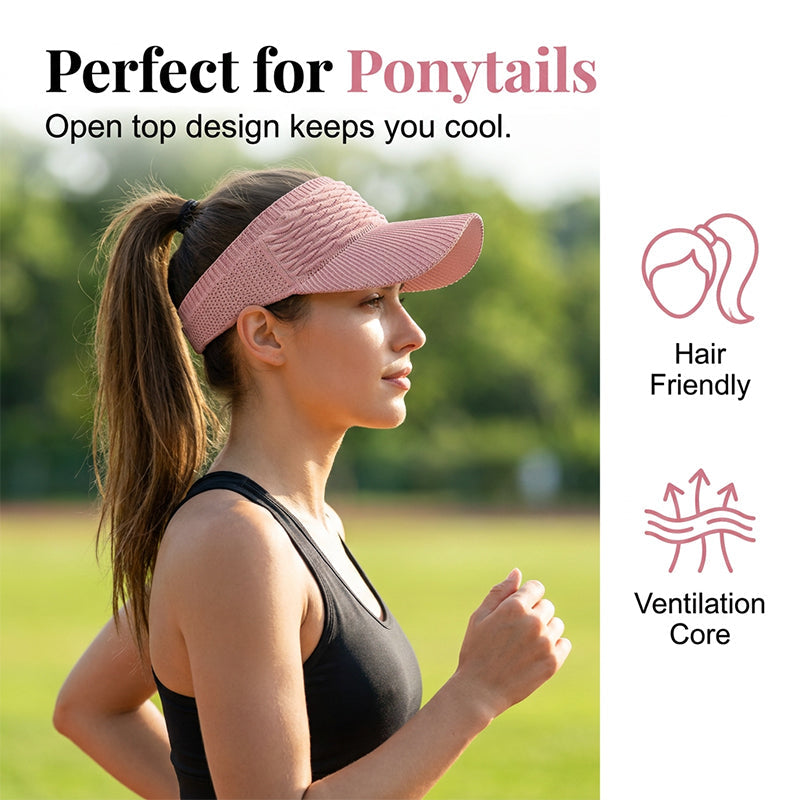 🕶️🌊🍹Chic Knit Sun Visor Hat – Lightweight &amp; Airy, Adds a Sporty Touch to Any Outfit – Ideal for Poolside Lounging, Beach Vacations or Outdoor Brunch 👙👗
