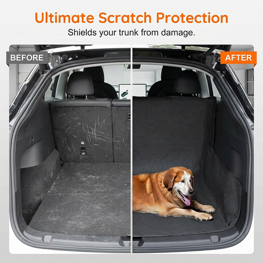 🚗50% OFF NOW!⏰Car Boot Liner Waterproof Pet Travel Mat – Non-slip &amp; easy to clean – Protects trunk from dirt, spills &amp; fur – perfect for dogs or outdoor gear 🐕
