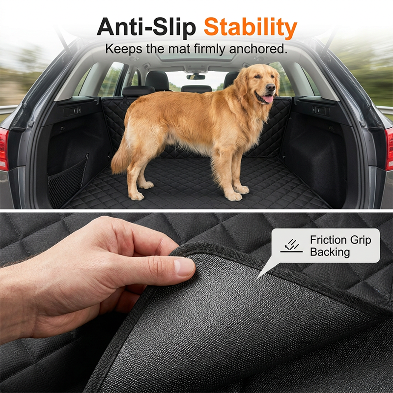 🚗50% OFF NOW!⏰Car Boot Liner Waterproof Pet Travel Mat – Non-slip &amp; easy to clean – Protects trunk from dirt, spills &amp; fur – perfect for dogs or outdoor gear 🐕