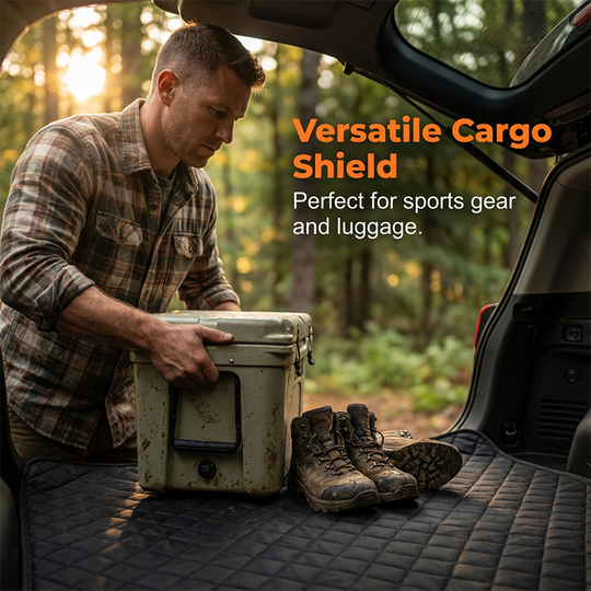 🚗50% OFF NOW!⏰Car Boot Liner Waterproof Pet Travel Mat – Non-slip &amp; easy to clean – Protects trunk from dirt, spills &amp; fur – perfect for dogs or outdoor gear 🐕