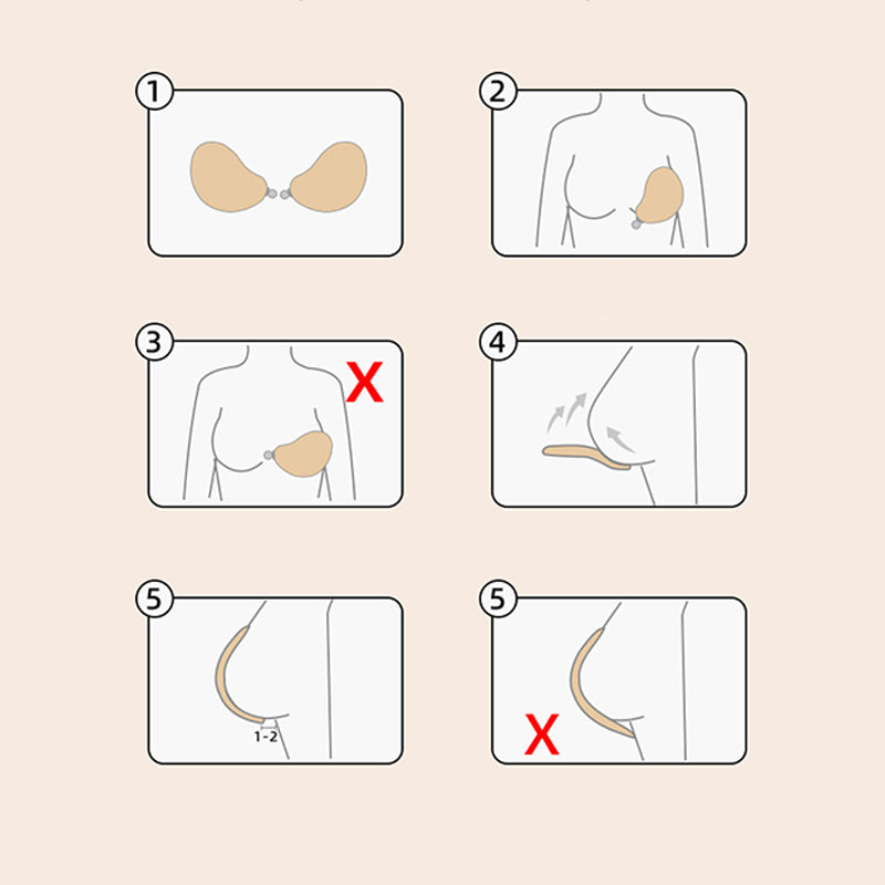 🌸 No Bra Needed Confidence! 💗 Thickened Invisible Breast Pads ✨ Waterproof, Sweat-Proof &amp; Stay in Place All Day