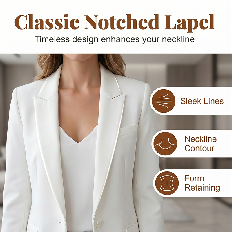 🎉 LIMITED TIME 50% OFF! 💃 Slim-Fit Lapel Blazer – Day-to-Night Polish 🌹