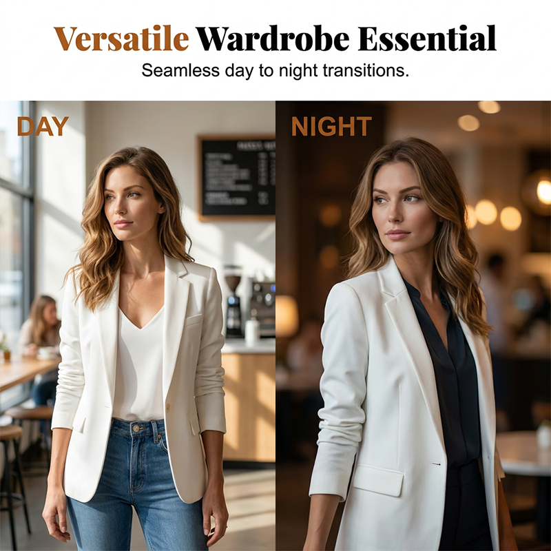 🎉 LIMITED TIME 50% OFF! 💃 Slim-Fit Lapel Blazer – Day-to-Night Polish 🌹