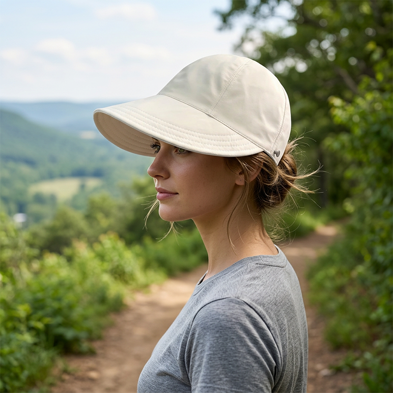 ✨Women’s UPF 50+ Elegant Foldable Sun Hat – Wide-Brim Cotton Bucket Hat with Neck Flap &amp; Adjustable Strap 🌞🇬🇧 | Packable, Breathable &amp; Beach-Ready