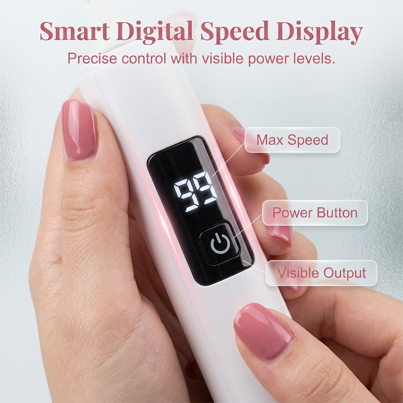 🥳Last Day Promotion!💅✨ Professional Electric Nail Polisher – Smooths thick nails, 99-speed display. Multiple heads for shaping &amp; buffing. Salon at home! 🌟💎