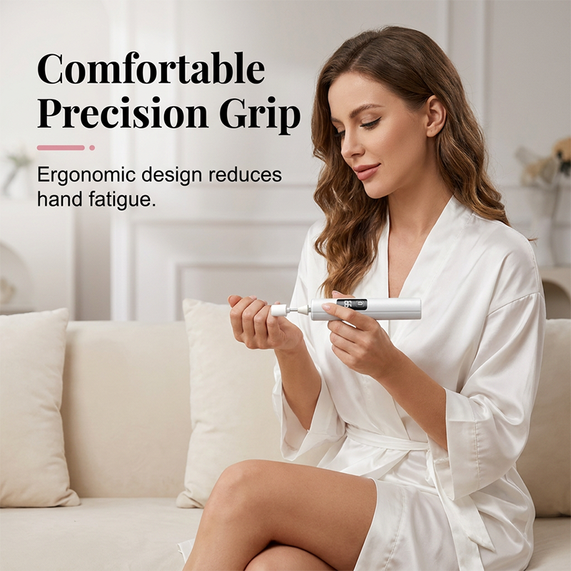 🥳Last Day Promotion!💅✨ Professional Electric Nail Polisher – Smooths thick nails, 99-speed display. Multiple heads for shaping &amp; buffing. Salon at home! 🌟💎