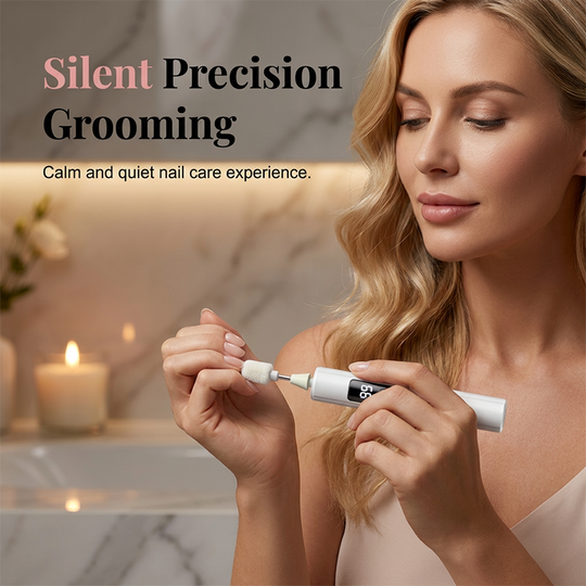 🥳Last Day Promotion!💅✨ Professional Electric Nail Polisher – Smooths thick nails, 99-speed display. Multiple heads for shaping &amp; buffing. Salon at home! 🌟💎