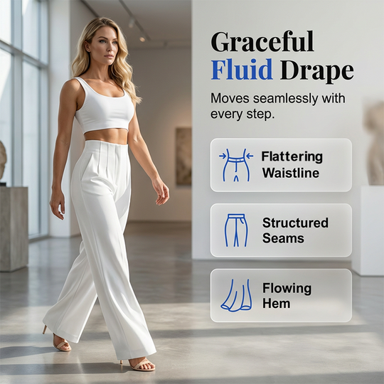 🎉 2026 Hot Sale — 50% OFF! 👖 High-Waist Wide Leg Pants – Airy Elegant Flow ✨