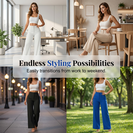 🎉 2026 Hot Sale — 50% OFF! 👖 High-Waist Wide Leg Pants – Airy Elegant Flow ✨
