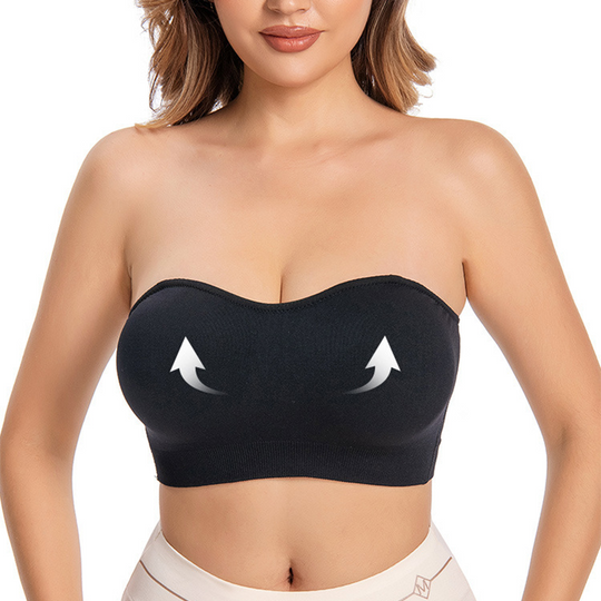 Women’s Wireless Bandeau Bra with Removable Straps