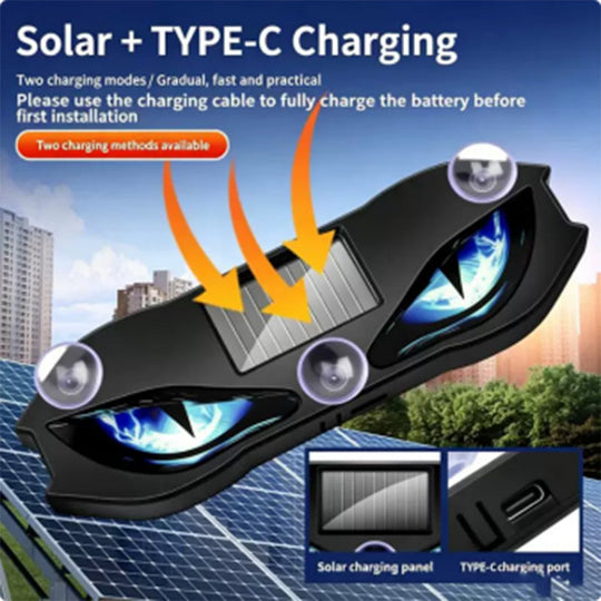 🥳2026 HOT SALE🥳💞50K+ SOLD!🚗🔆 50% OFF! Solar‑Powered Car Warning Light – Auto on with vibration, solar + USB charge. Bright LED, suction mount. Keep safe on roadside day &amp; night! 🛡️✨