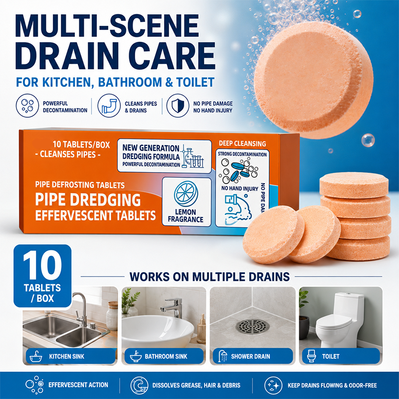 🔥 BUY 2 GET 1 FREE! 🚿 Fast-Acting Drain Cleaner Powder ✨ Clears Clogs, Removes Odors &amp; Keeps Drains Fresh