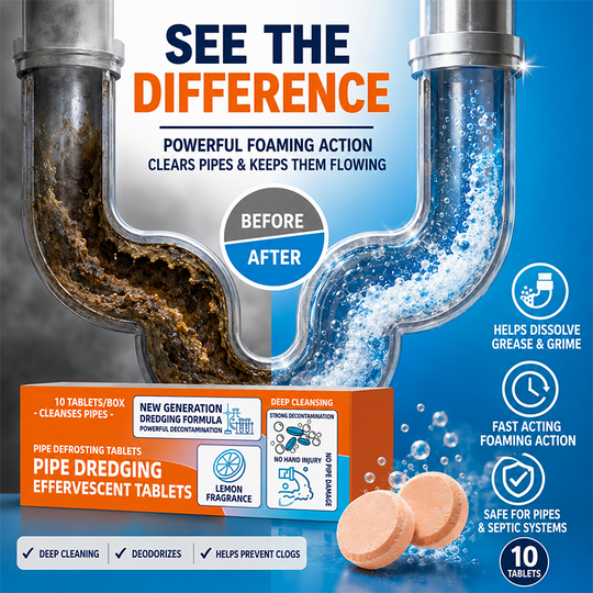 🔥 BUY 2 GET 1 FREE! 🚿 Fast-Acting Drain Cleaner Powder ✨ Clears Clogs, Removes Odors &amp; Keeps Drains Fresh