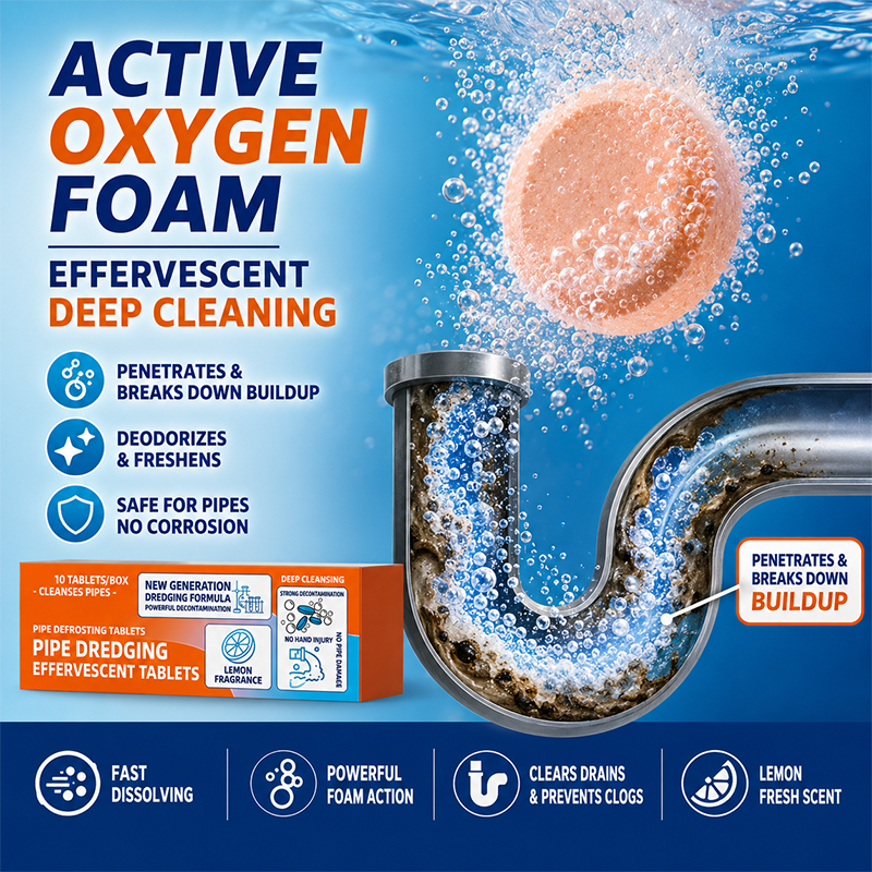🔥 BUY 2 GET 1 FREE! 🚿 Fast-Acting Drain Cleaner Powder ✨ Clears Clogs, Removes Odors &amp; Keeps Drains Fresh