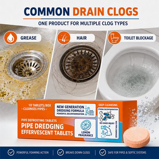 🔥 BUY 2 GET 1 FREE! 🚿 Fast-Acting Drain Cleaner Powder ✨ Clears Clogs, Removes Odors &amp; Keeps Drains Fresh