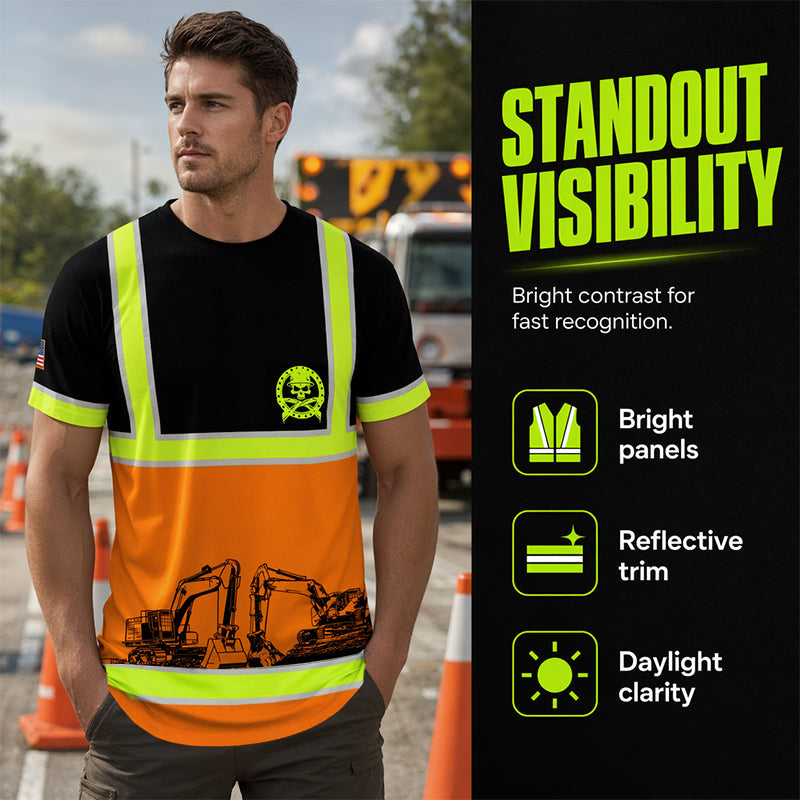 🚧 Viral Hi-Vis Tee – Safety Never Looked So Bold ☀️