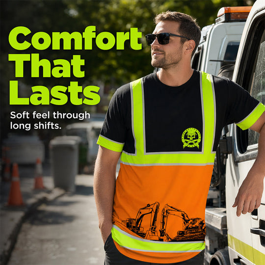 🚧 Viral Hi-Vis Tee – Safety Never Looked So Bold ☀️