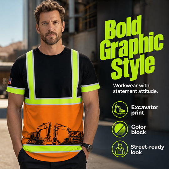 🚧 Viral Hi-Vis Tee – Safety Never Looked So Bold ☀️