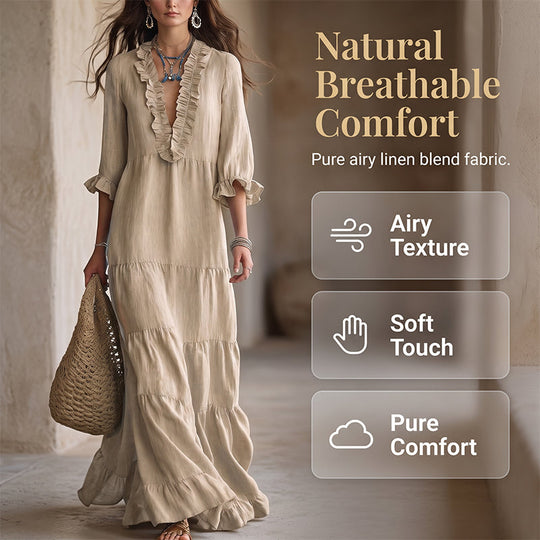 🎉 2026 Sale — Over 34,500 Sold ✨ Square Neck Swing Dress – Women Casual Outfit 🌼
