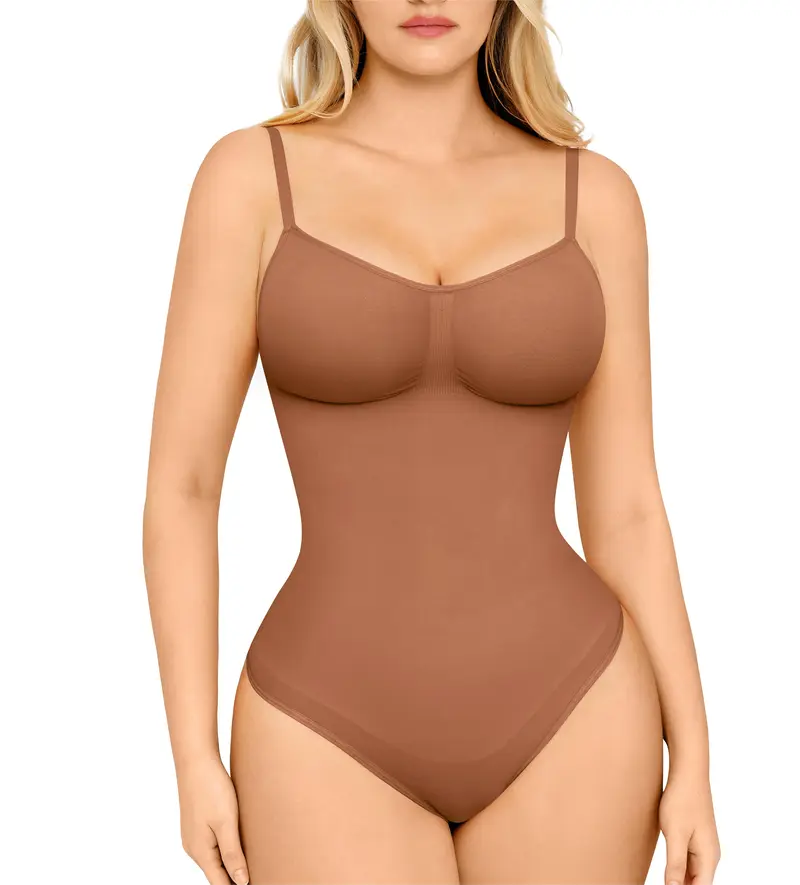 🔥 50% OFF TODAY! 💕 Seamless Thong Bodysuit Jumpsuit ✨ Sculpting Fit, Adjustable Comfort &amp; Invisible Under Any Outfit