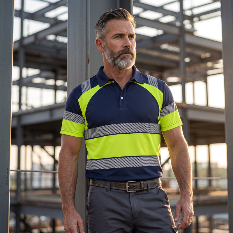 🏃☀️🦺 50% OFF! Round-Neck Hi-Vis Top – Lightweight, visible, great for running.