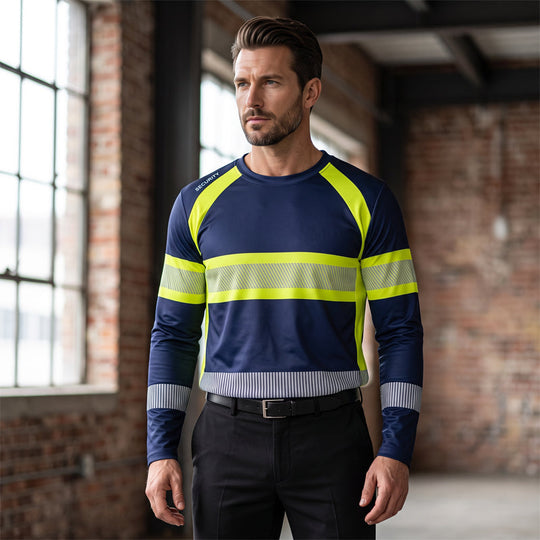 🏃☀️🦺 50% OFF! Round-Neck Hi-Vis Top – Lightweight, visible, great for running.