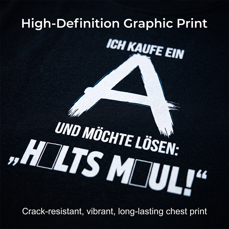 Men’s Short-Sleeved T-Shirt with Back Lettering Print