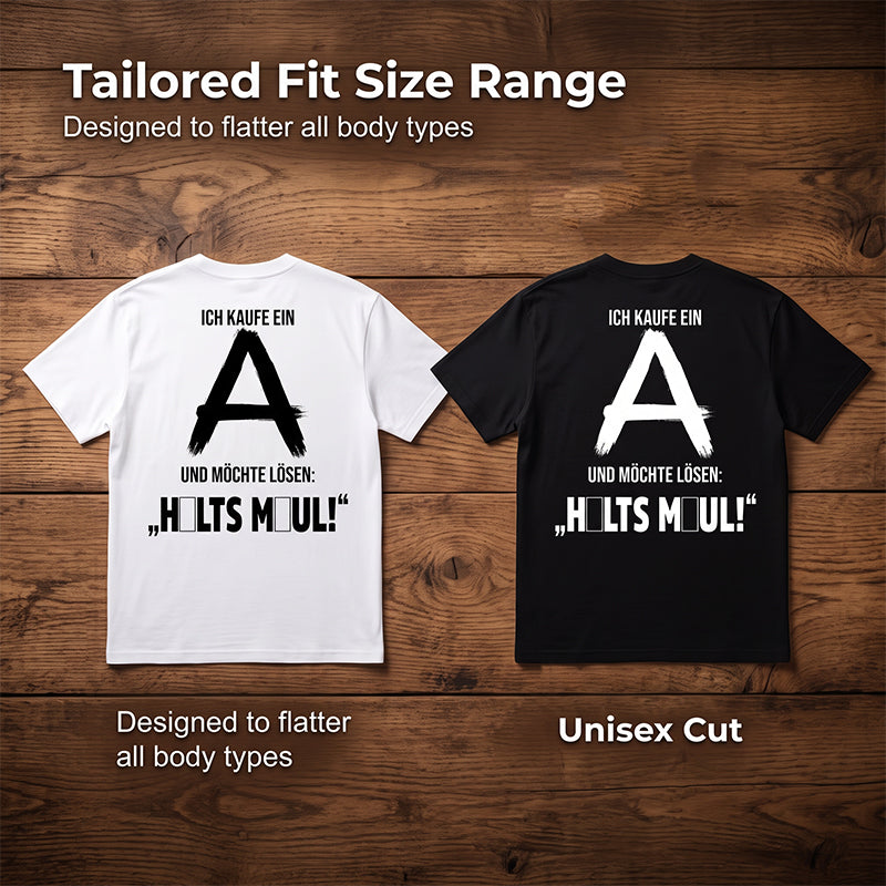 Men’s Short-Sleeved T-Shirt with Back Lettering Print