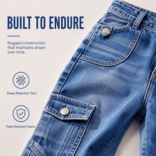 Limited time⌛ Classic denim Bermuda shorts with pocket details – flattering high waist for a modern silhouette