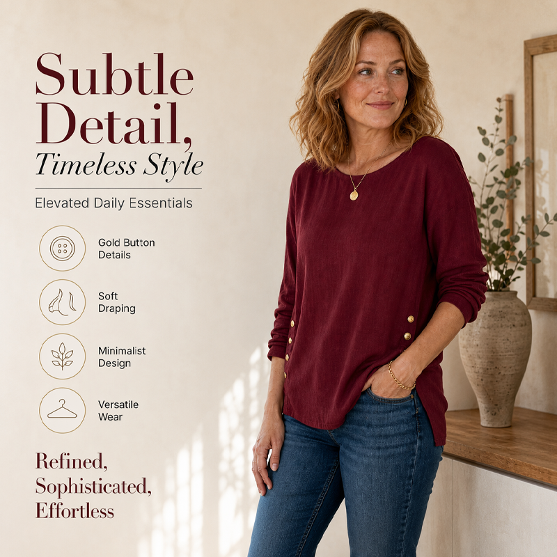 ✨🛍️Fresh Drop - Relaxed Fit Linen Top – Breezy Comfort &amp; Classic Style for Casual Days 🍃