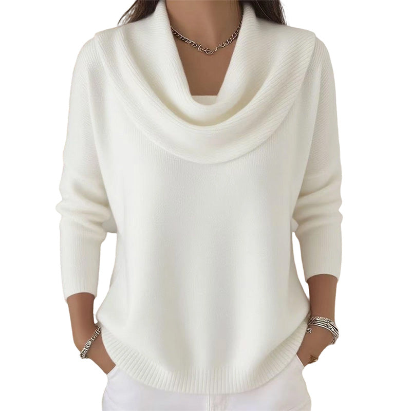 👚New Arrivals - Sequin Cowl Neck Pullover – Soft Ribbed Cuffs &amp; Elegant Drape for Any Occasion 🌿