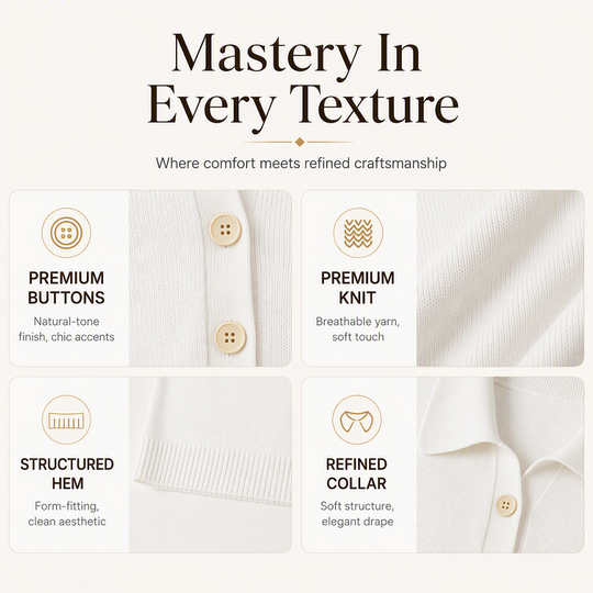 Bestseller🏆👚 Elegant Lapel Collar Knit – Timeless Design &amp; All-Day Comfort for Every Look