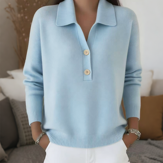 Bestseller🏆👚 Elegant Lapel Collar Knit – Timeless Design &amp; All-Day Comfort for Every Look
