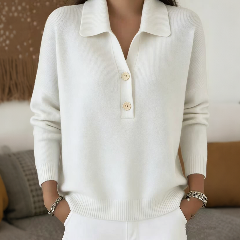 Bestseller🏆👚 Elegant Lapel Collar Knit – Timeless Design &amp; All-Day Comfort for Every Look