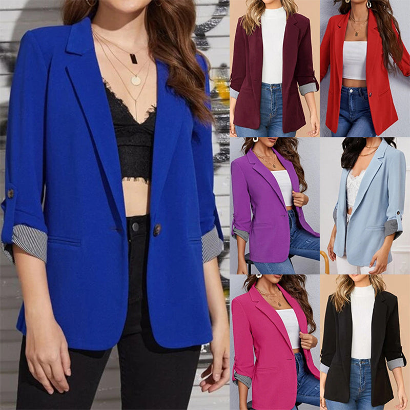 ☀️🧥New Arrivals - Sleek Cardigan Blazer – Soft Drape &amp; Versatile Styling from Office to Evening
