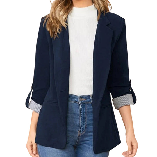 ☀️🧥New Arrivals - Sleek Cardigan Blazer – Soft Drape &amp; Versatile Styling from Office to Evening