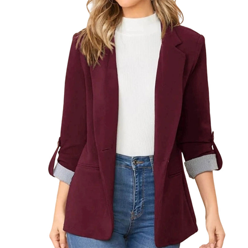 ☀️🧥New Arrivals - Sleek Cardigan Blazer – Soft Drape &amp; Versatile Styling from Office to Evening