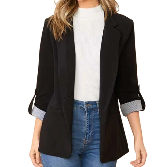 ☀️🧥New Arrivals - Sleek Cardigan Blazer – Soft Drape &amp; Versatile Styling from Office to Evening