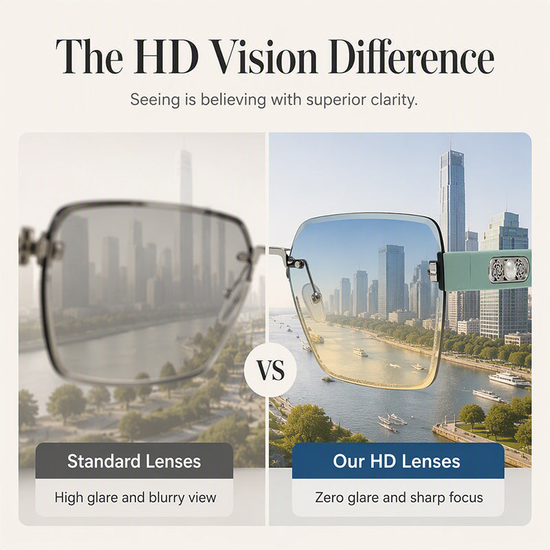 📢📢50% OFF !! ⏰Rimless Square Sunglasses for Women