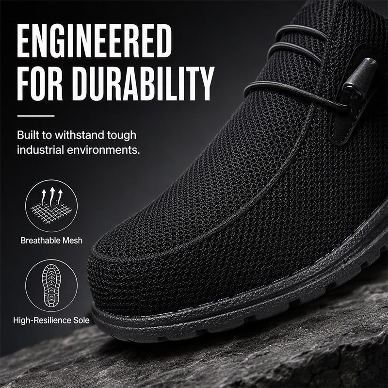 🥾 50% OFF NOW! 🛡️ Slip-On Steel Toe Safety Loafers – Ultralight 0.7lb, ASTM Certified &amp; Casual Comfort 💪